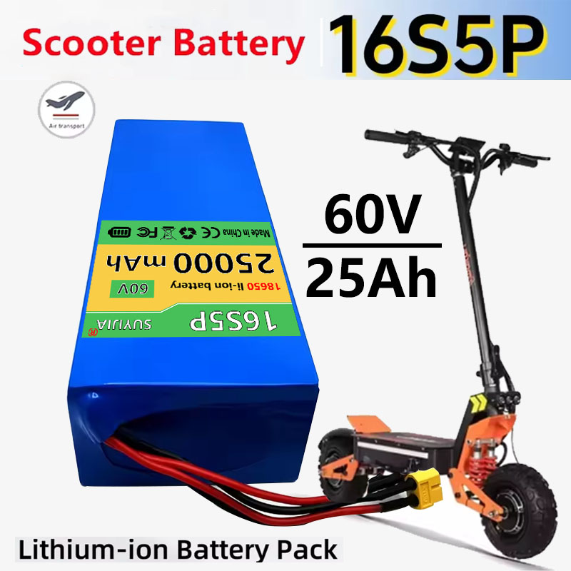 60V 30Ah Electric Scooter Battery - リチウムイオン充電池 60V 16S5P 25Ah 18650 1000W