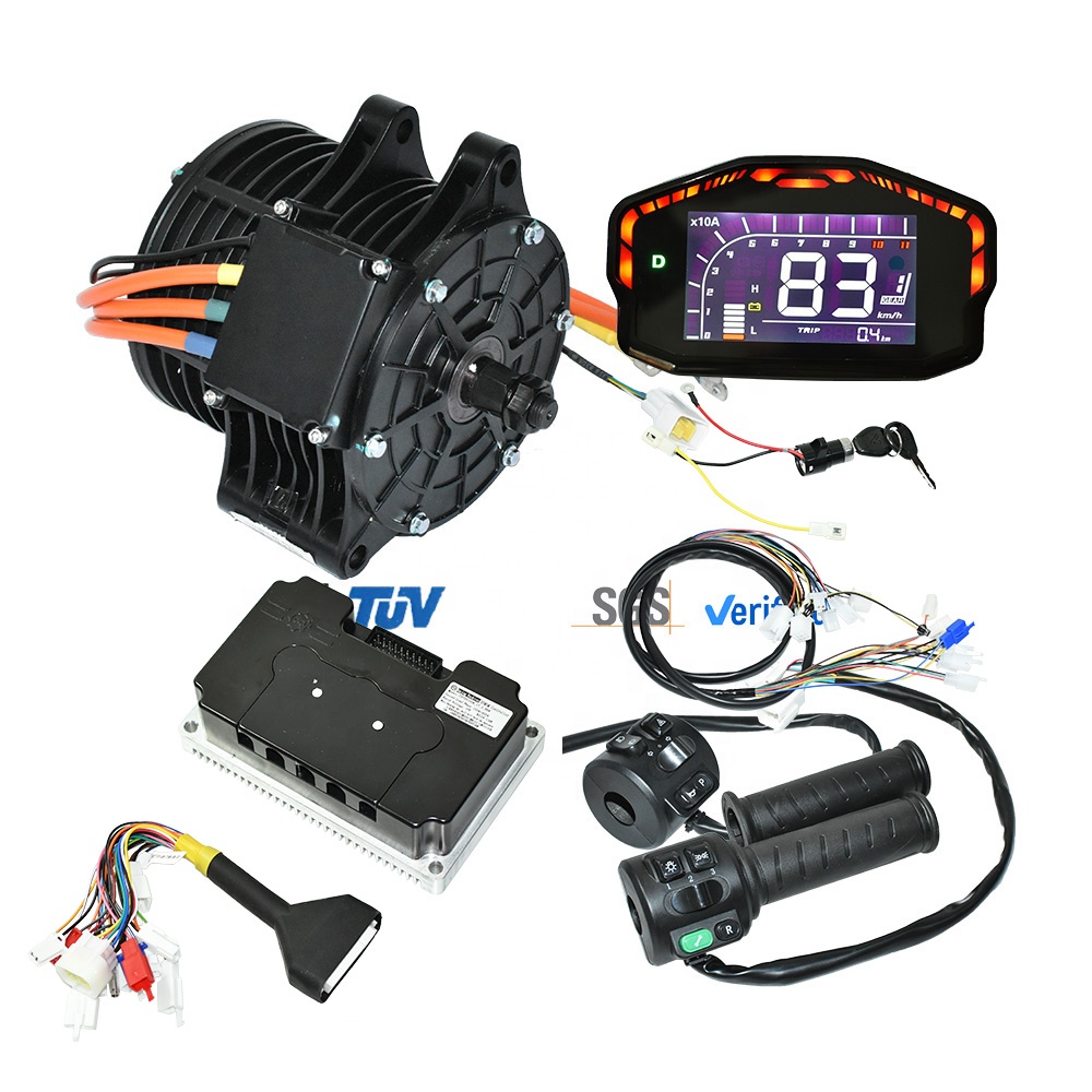 Mid Drive Motor Kit 72V 3000W - MOTOR PMSM内蔵ローター式ミッドドライブモーター 72V 3000W シングルアクスル V2