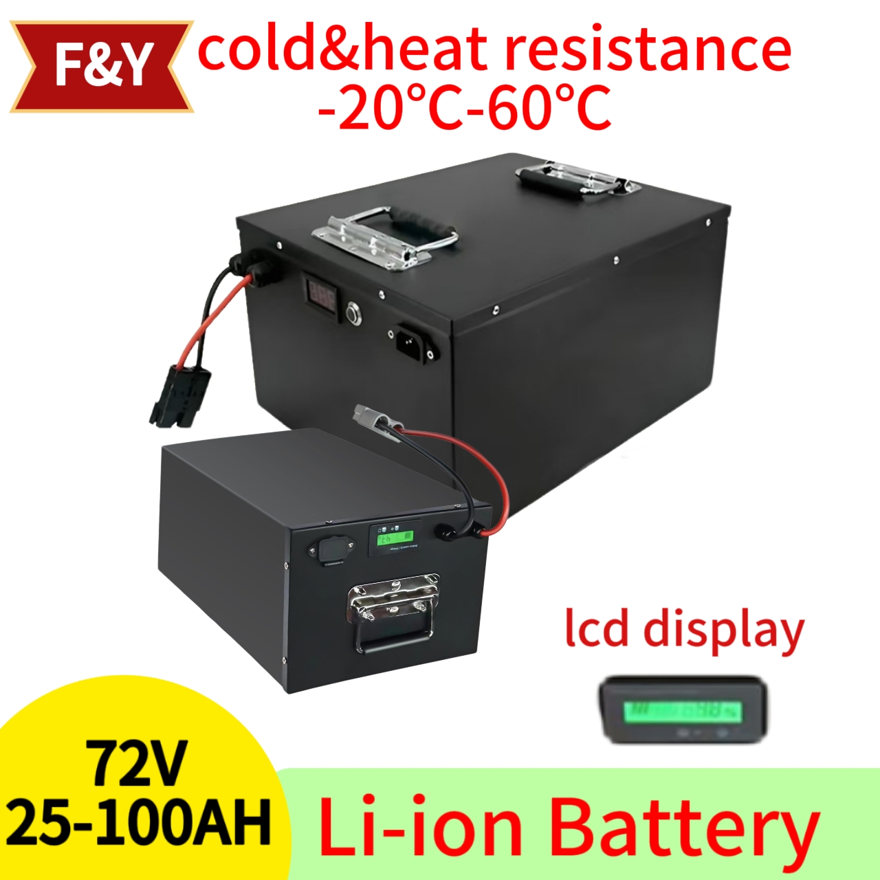 F&Y72V 25Ah 35Ah 45Ah 65Ah 80A - 72V 60Ah Lifepo4 Battery Pack のレビューと価格
