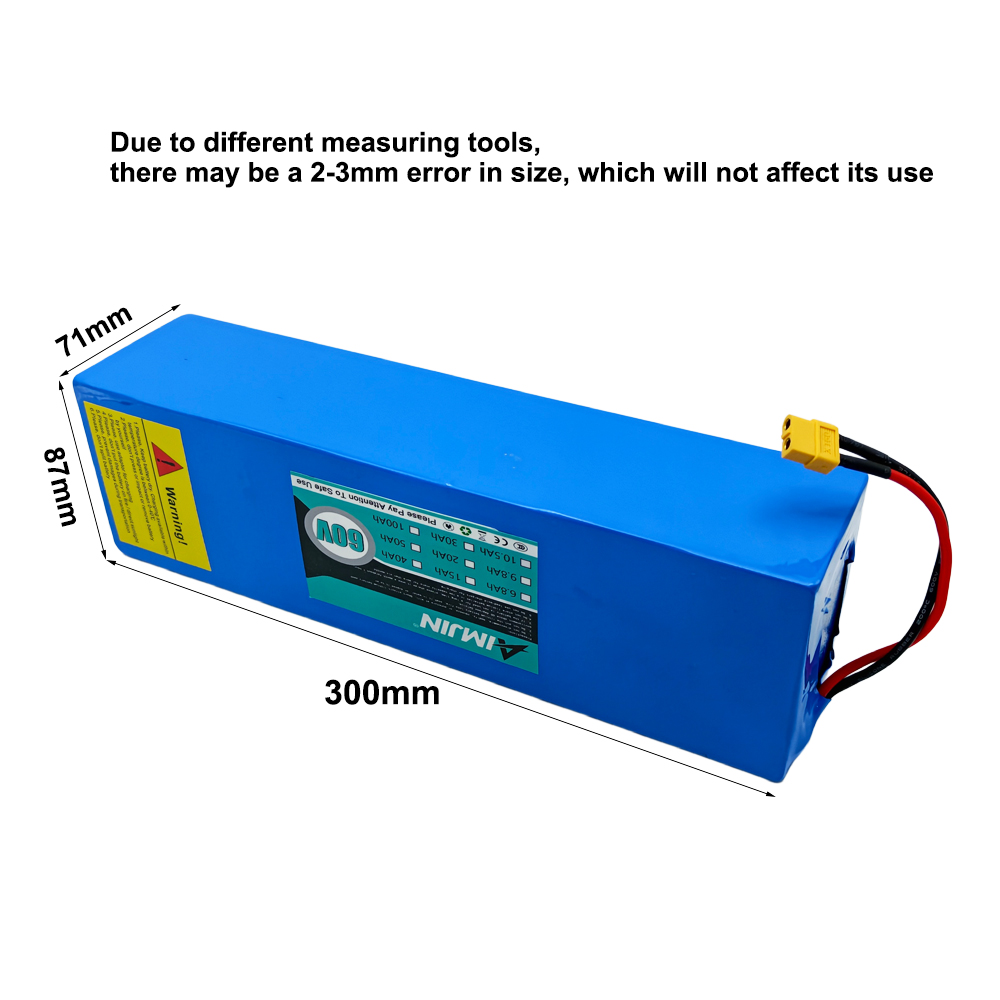 60Vバッテリー 15000mAh 18650リチウム BM - 60V 30Ah Electric Scooter Battery のレビューと価格